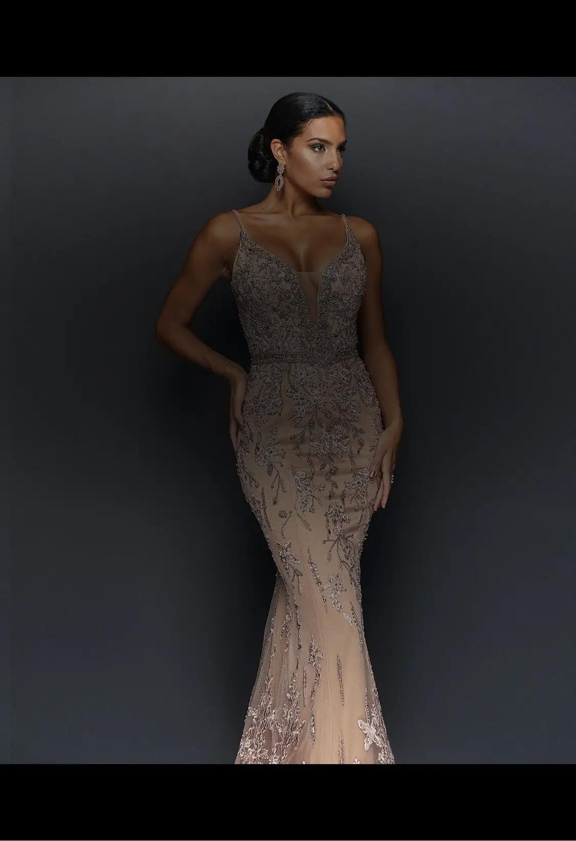 Photo of the model wearing an evening gown - Mobile Image