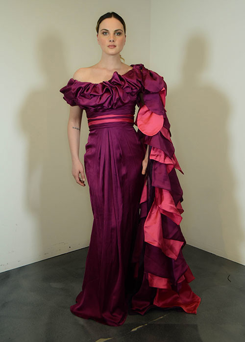Couture evening gowns by Zola Keller