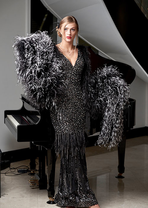 Couture evening gowns by Zola Keller