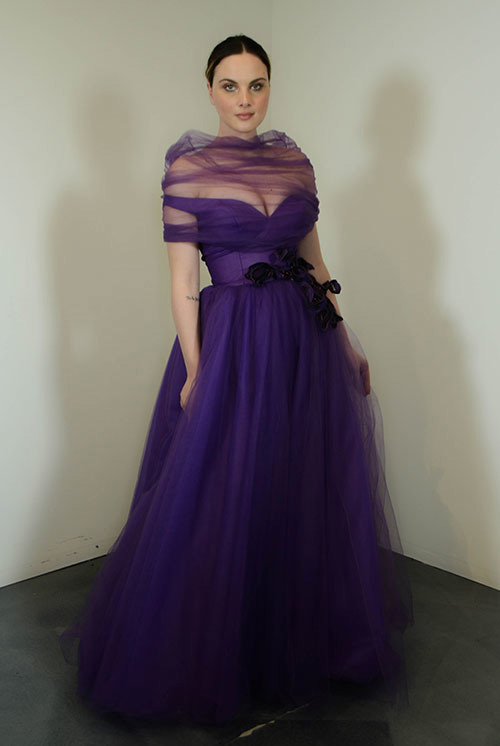 Couture evening gowns by Zola Keller