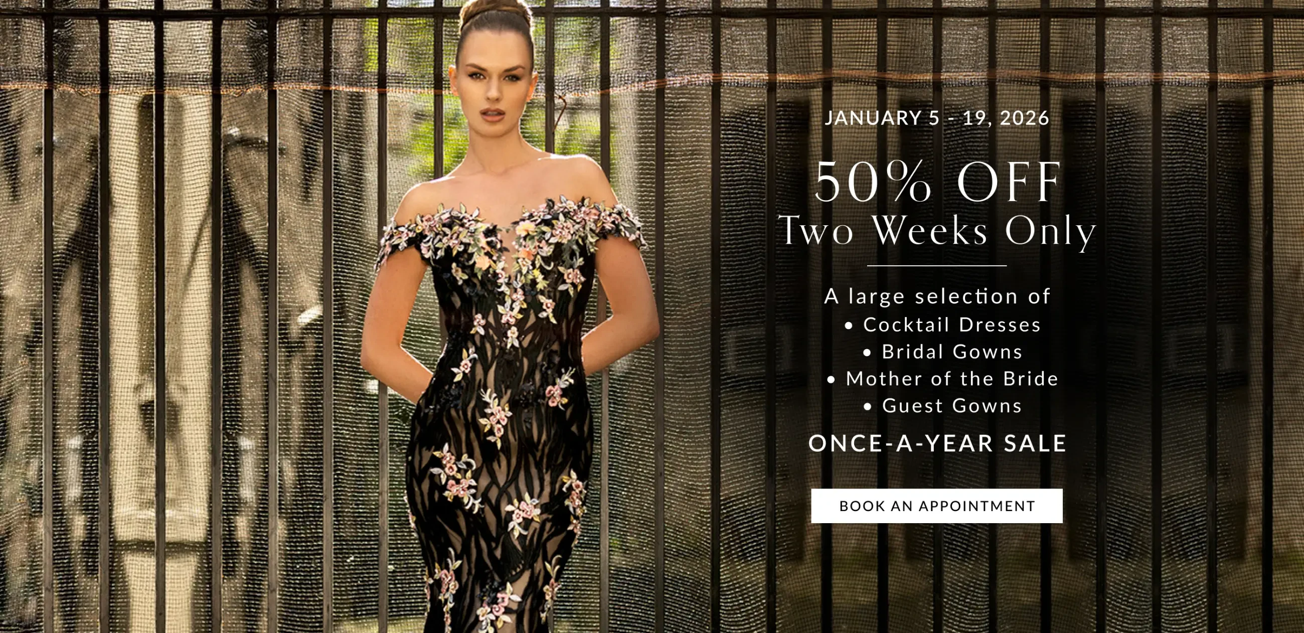 Two Weeks Only  50% OFF Event banner