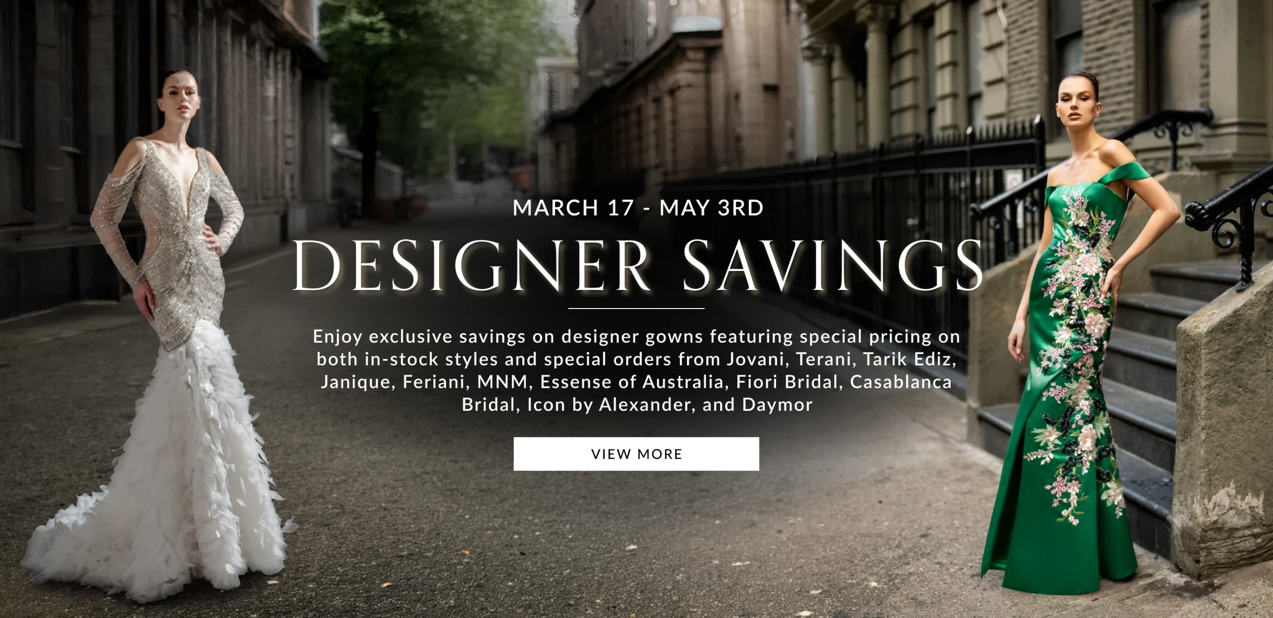 Designer Savings Event Banner