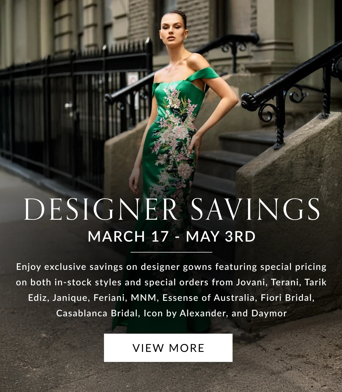 Designer Savings Event Banner