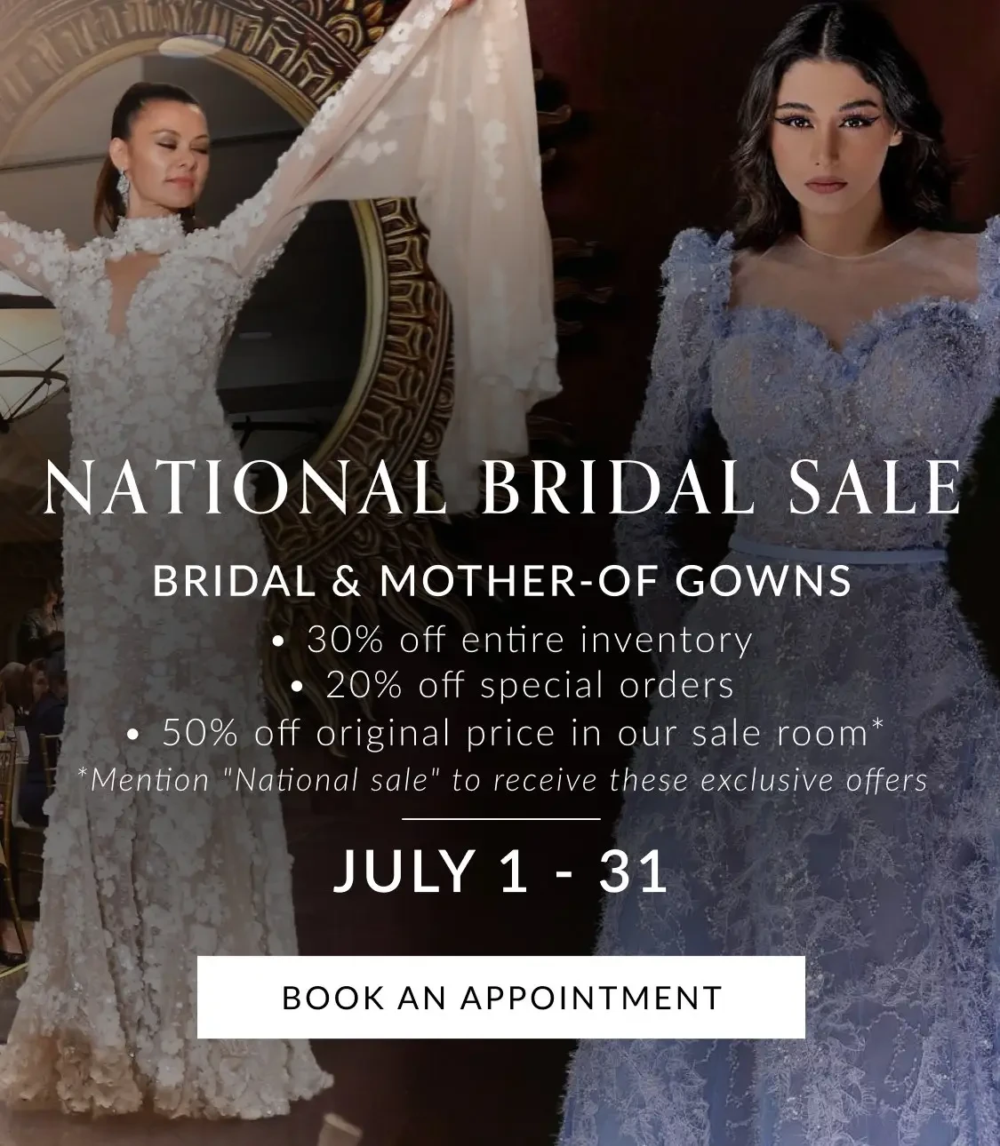 National Bridal Sale Mobile Banner